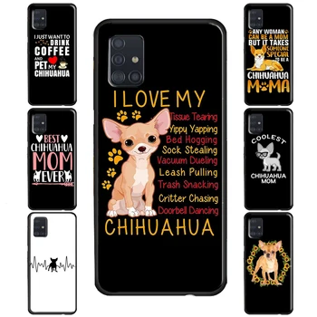 Drăguț Câine Chihuahua Mama Caz Pentru Samsung Galaxy S20 FE S22 S21 Ultra S8 S9 S10 Nota 10 Plus S10e Nota 20 Ultra