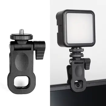 2 Pc-uri Portabile Mini Umple de Lumină Clip Telefon Mobil, Calculator Lumina de Umplere Fixă din Plastic LED Selfie Umple de Lumină Prindere 1/4 Șurub de Montare