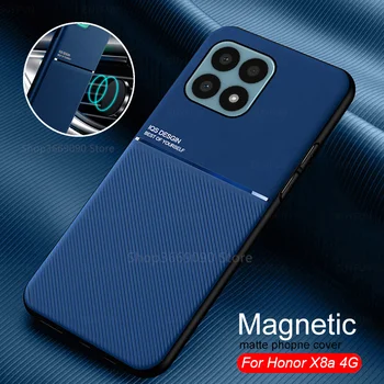 Mat Silicon Moale Caz Pentru Onoare X8a telefon 4G Acoperă Honar Xonor X 8a X8 8 o HonorX8a 6.7 cm Suport Auto Magnet Înapoi Fundas